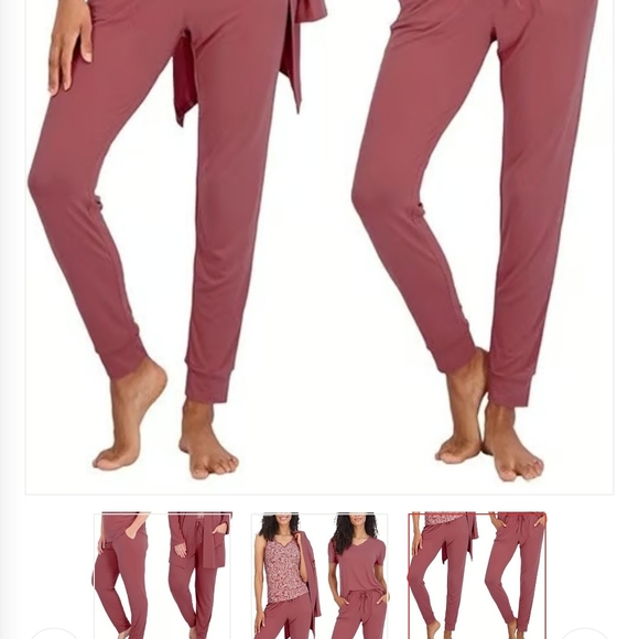 Purple Pajama Set Cozy Intimates Sleepwear - Picture 4 of 4